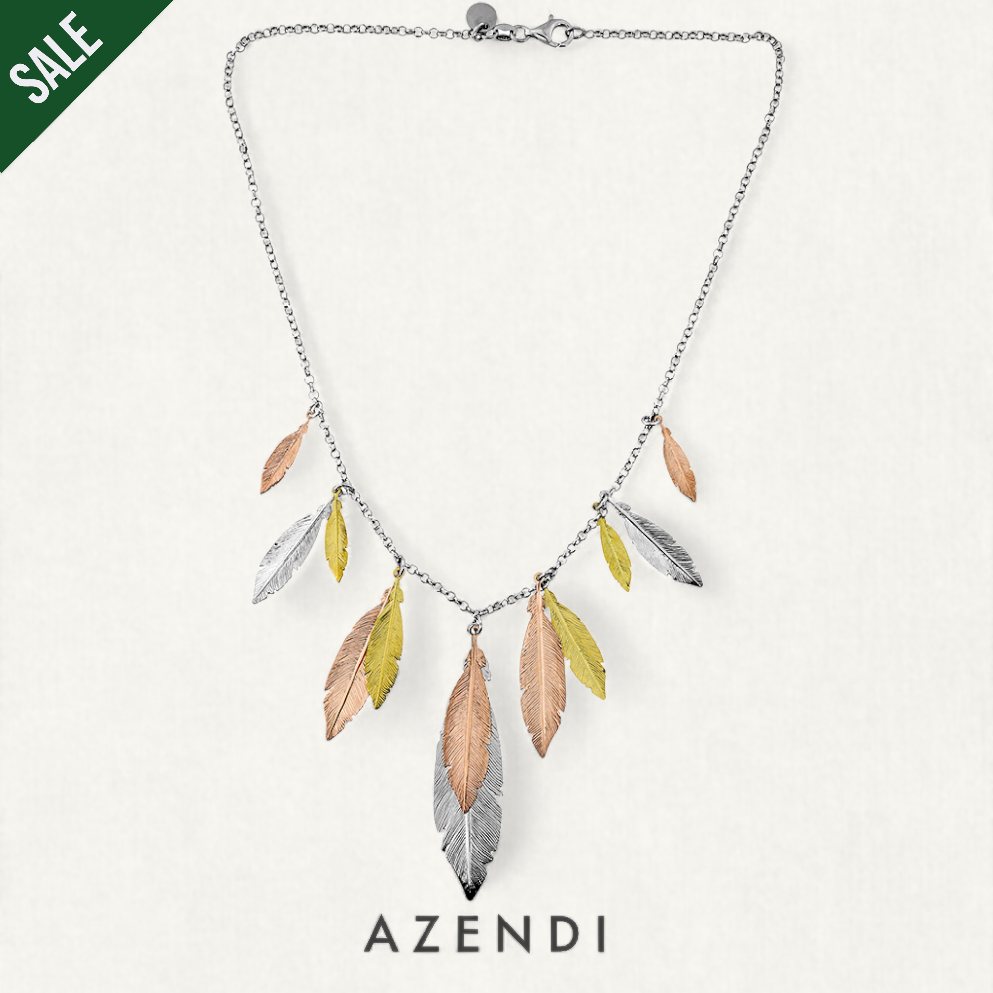 Multi Feather Necklace