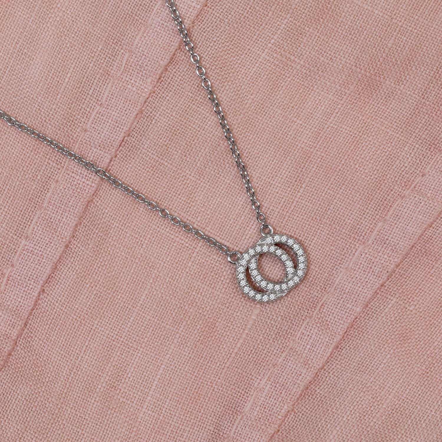 Reversible Interlocking Circles Necklace
