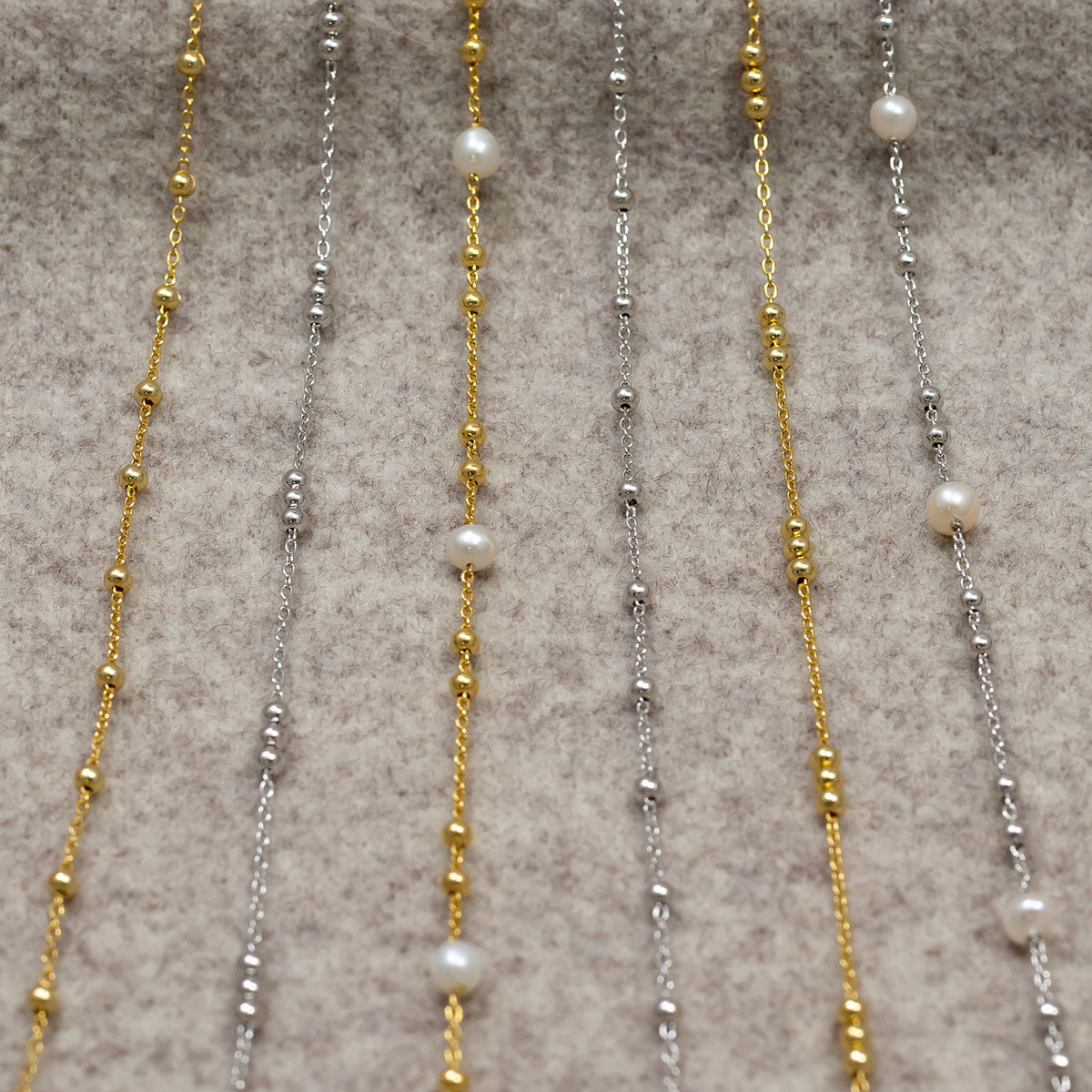 Gold Vermeil Freshwater Pearl & Bead Bracelet