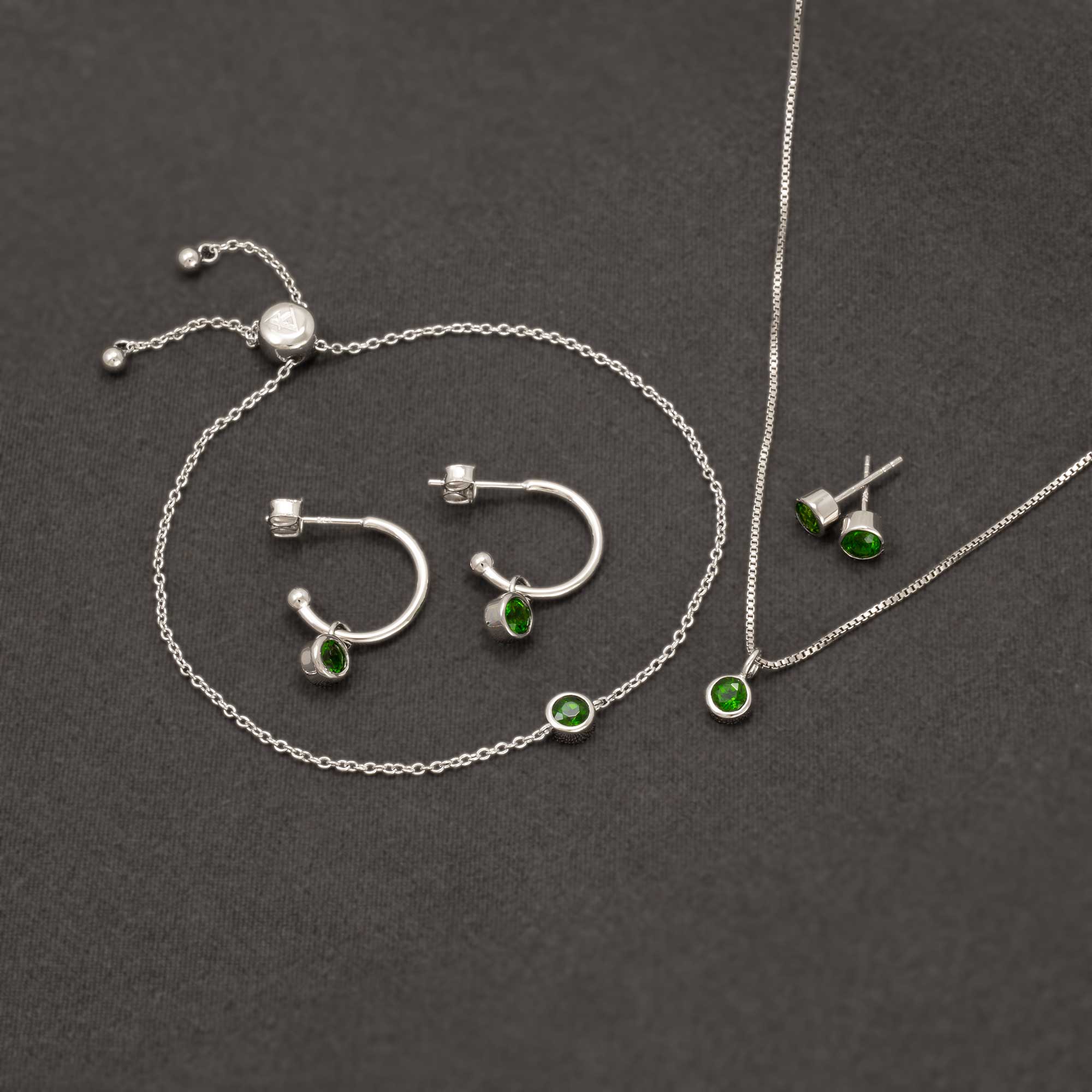 May Birthstone Pendant - Siberian Emerald