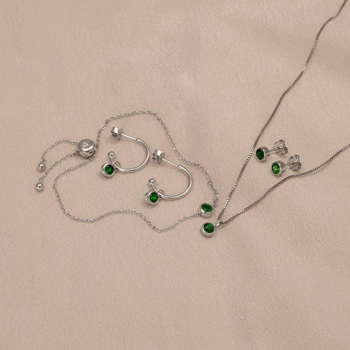 May Birthstone Bracelet - Siberian Emerald