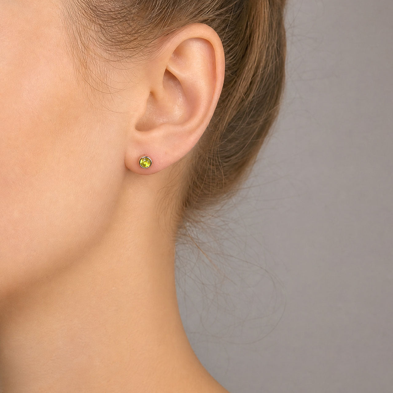 August Birthstone Earrings - Peridot