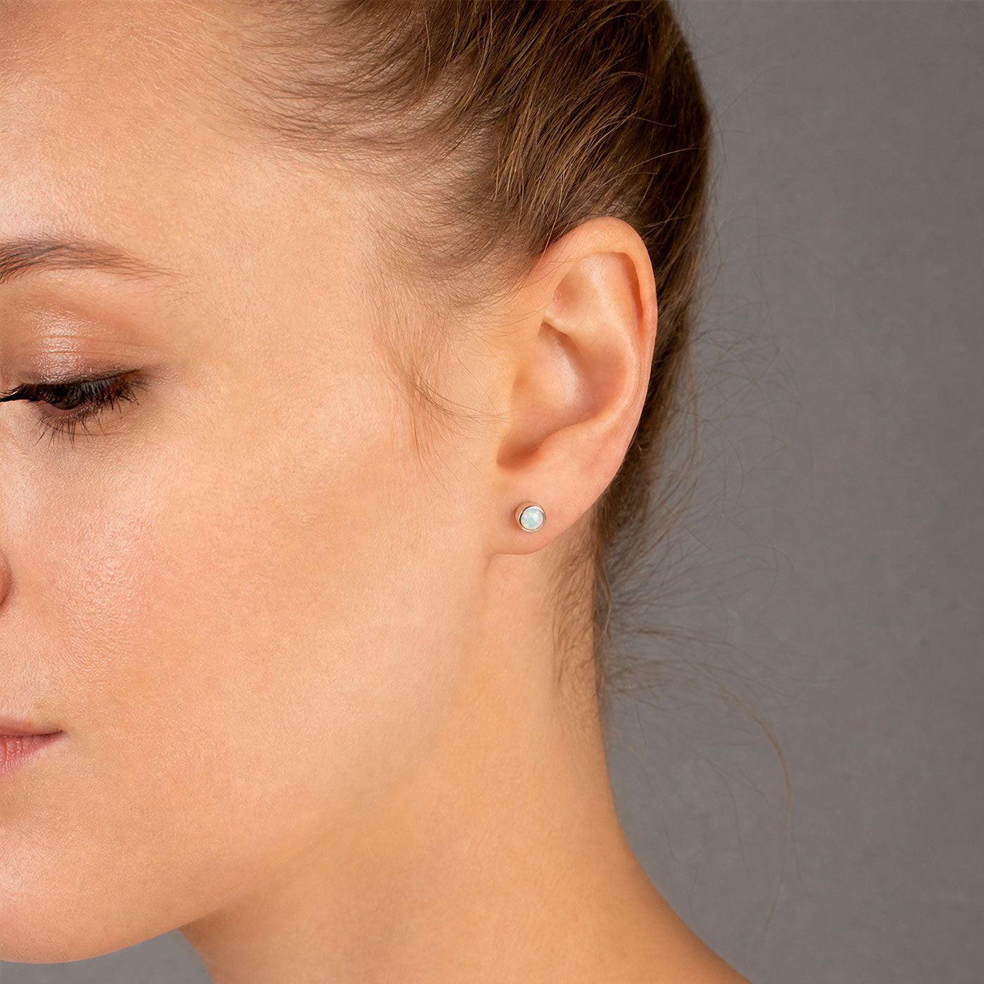 October Birthstone Earrings - Opal