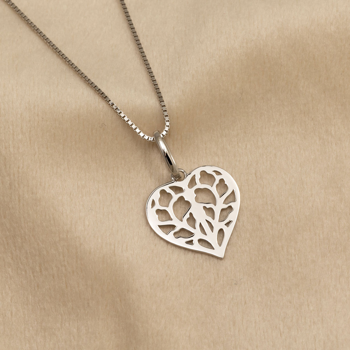 Silver Miniature Heart of Yorkshire Pendant