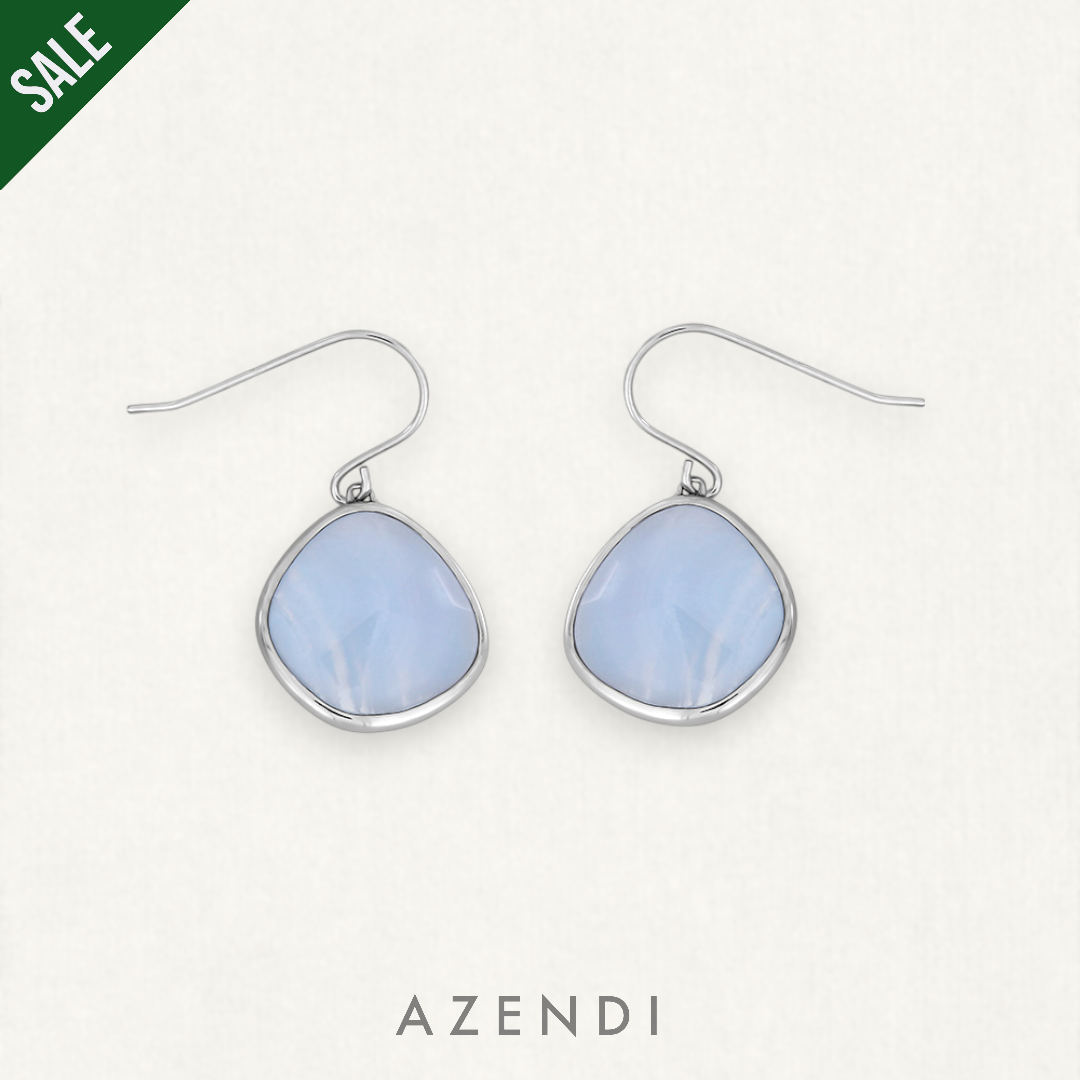 Blue Lace Agate Drop Earrings