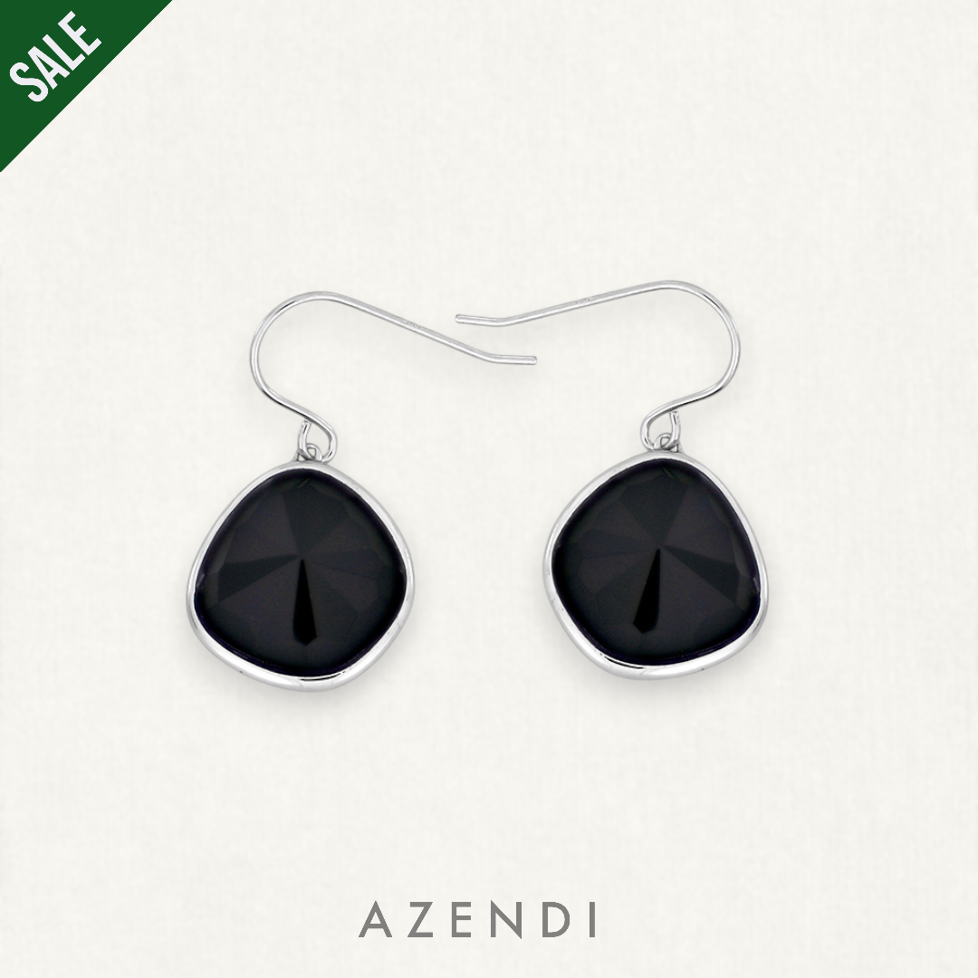 Black Agate Drop Earrings