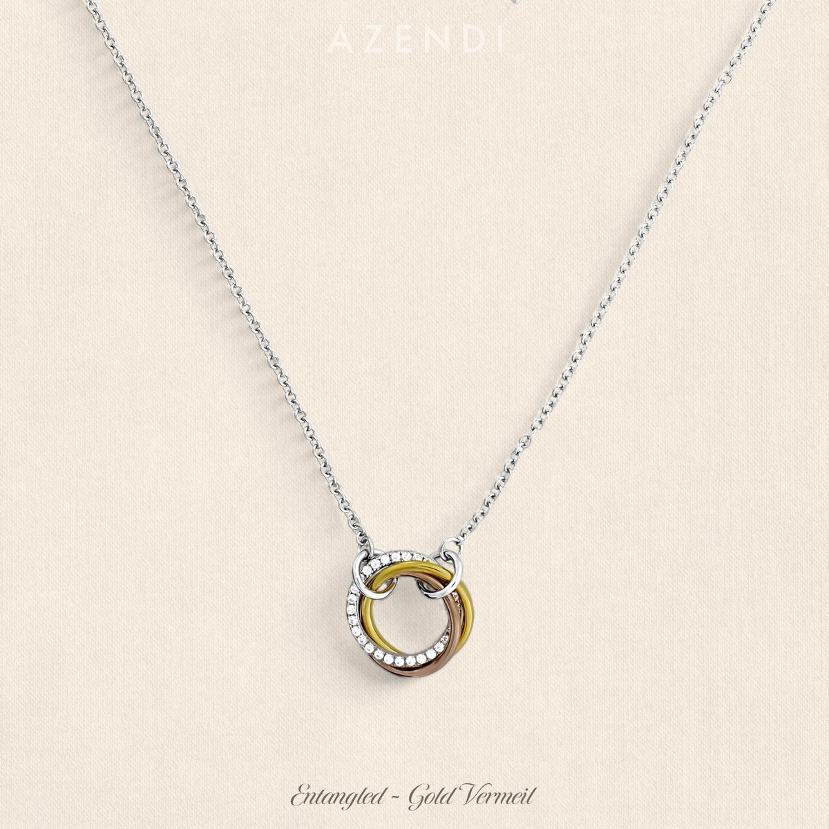 Entangled Love Knot Necklace - With Pavé