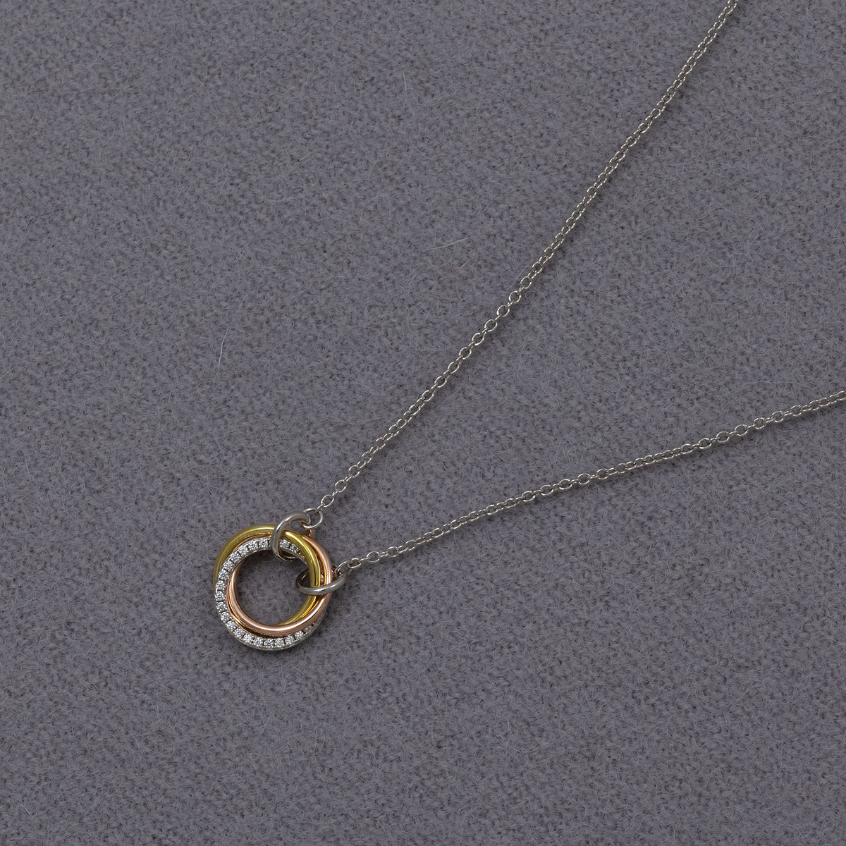 Entangled Love Knot Necklace - With Pavé