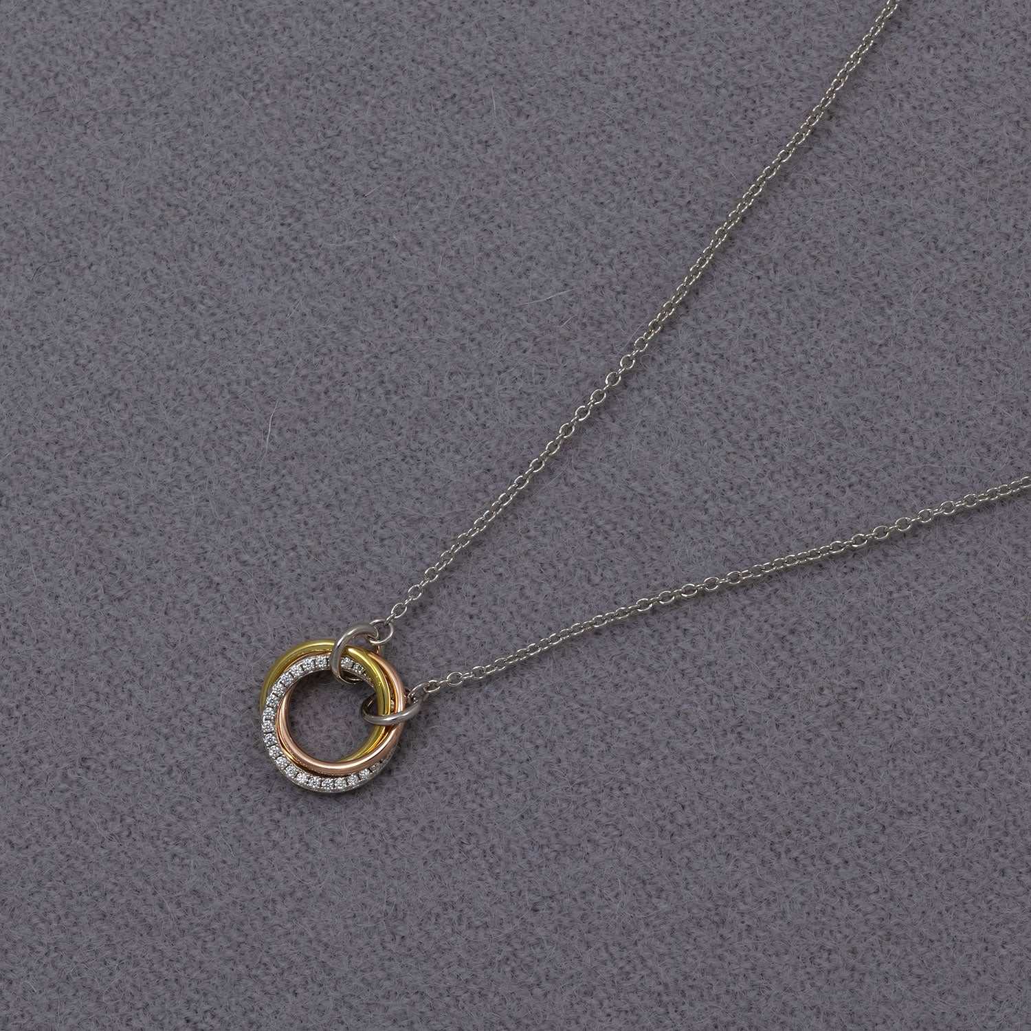 Entangled Love Knot Necklace - With Pavé