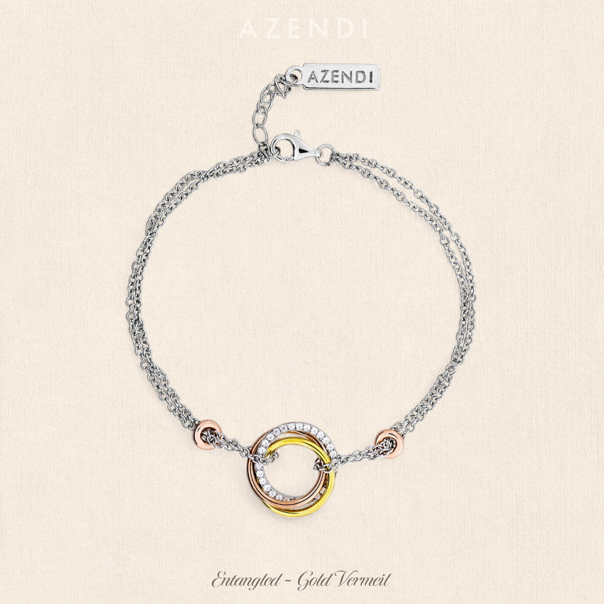 Entangled Love Knot Bracelet - With Pavé