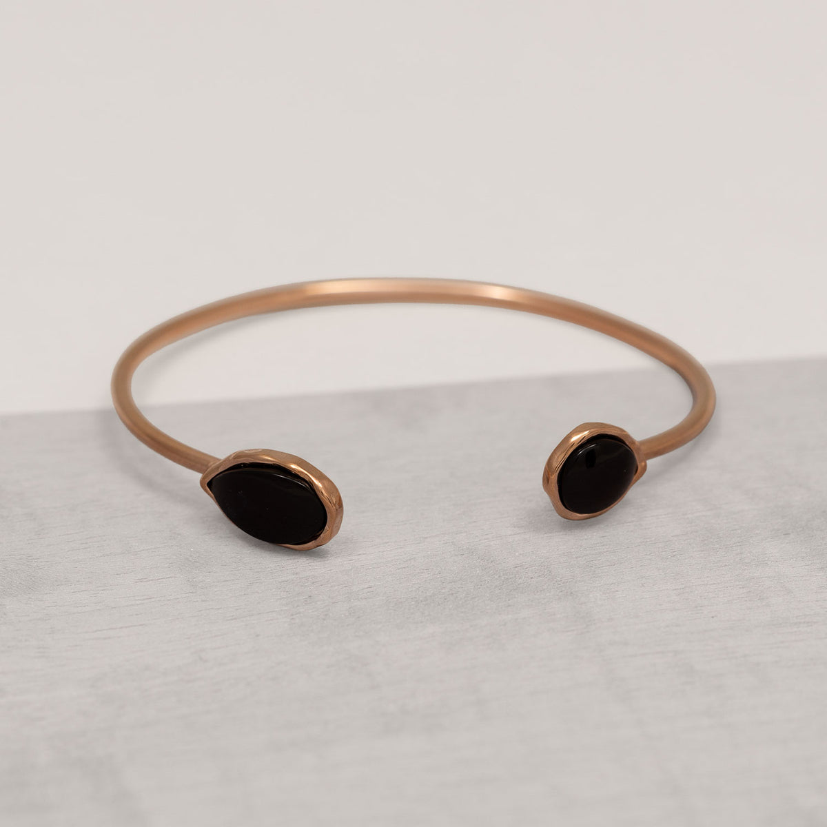 Northern Lights Baltic Amber Cuff in Rose Gold Vermeil