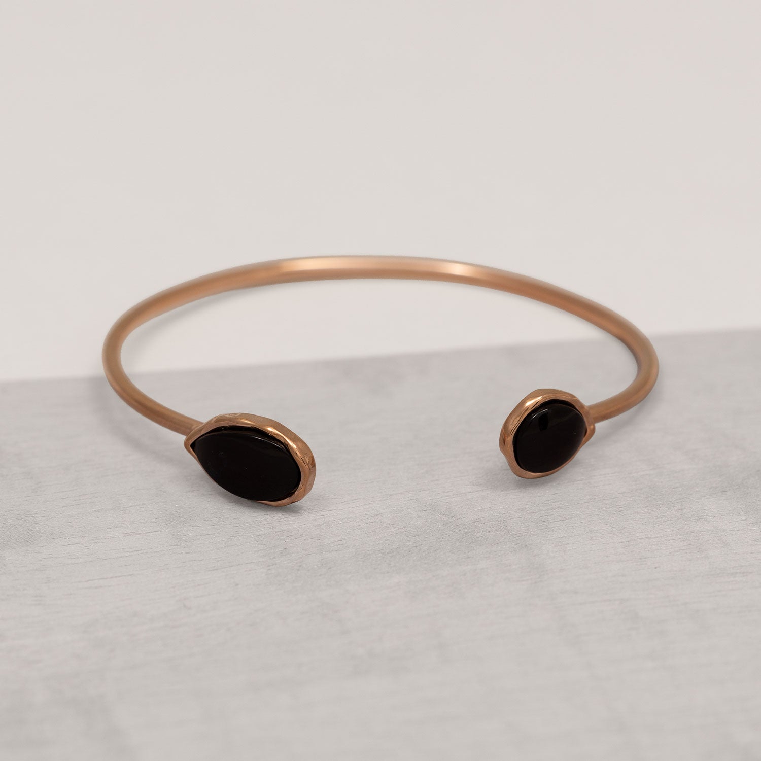 Northern Lights Baltic Amber Cuff in Rose Gold Vermeil