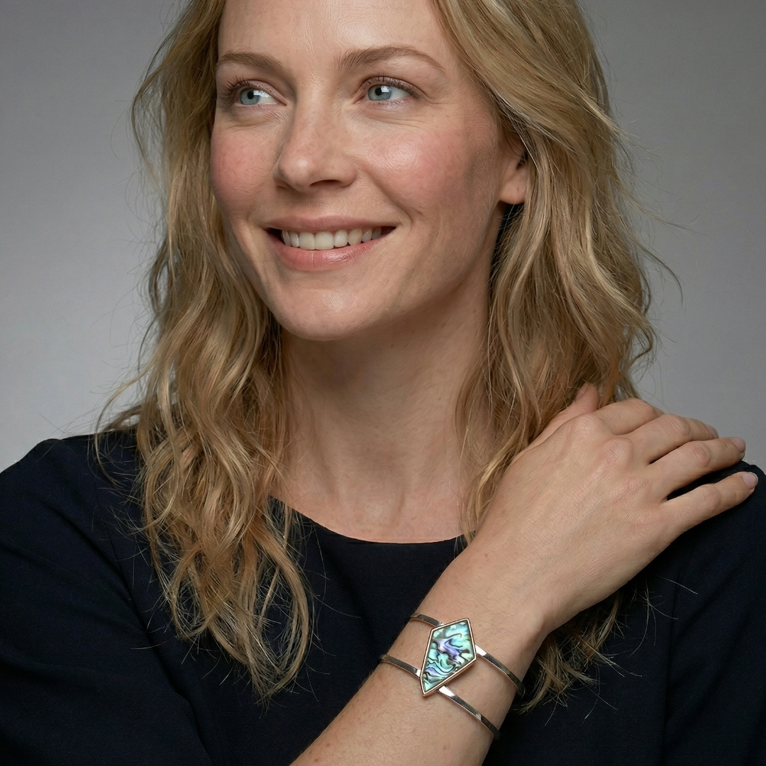 Abalone Pinnacle Statement Cuff