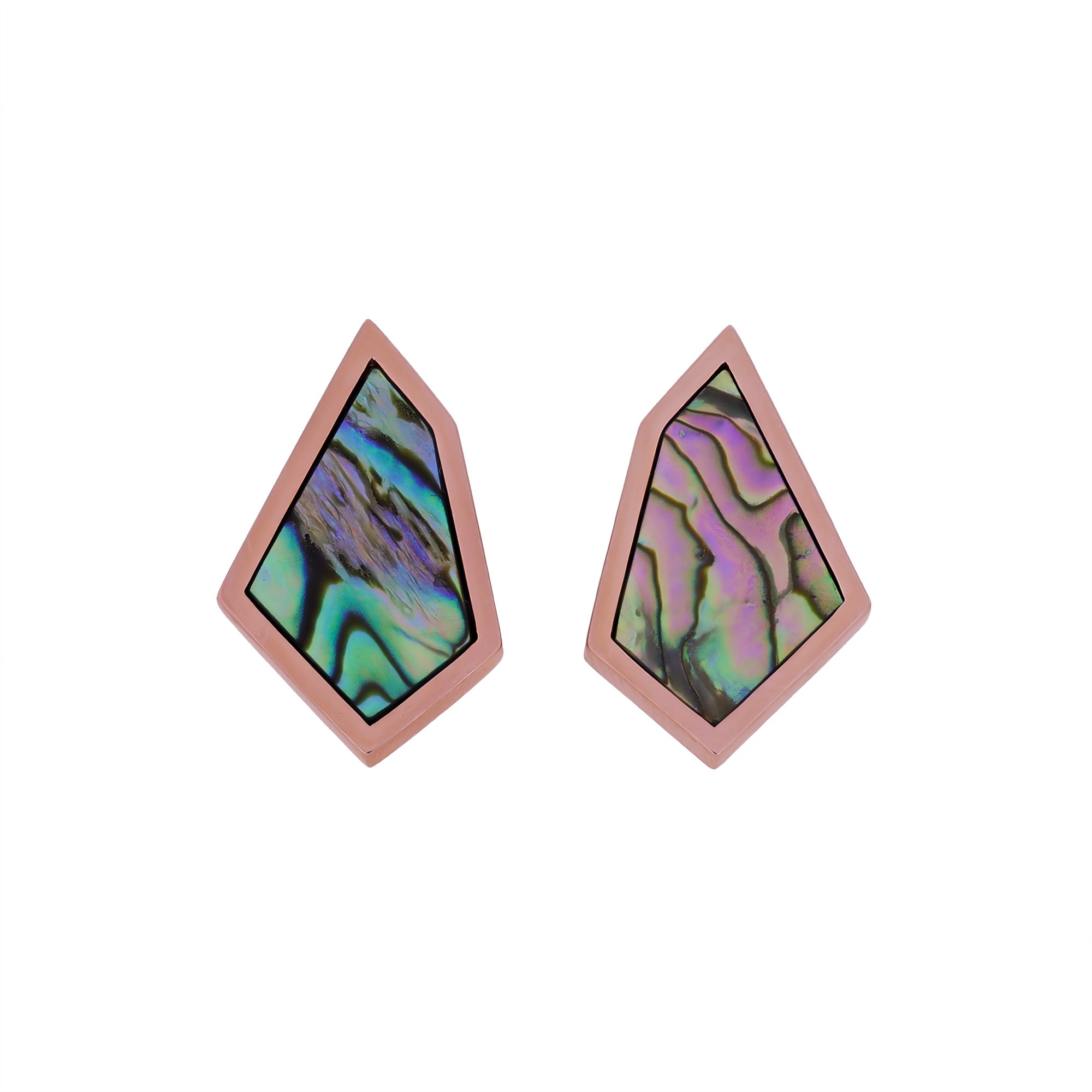 Abalone Pinnacle Stud Earrings