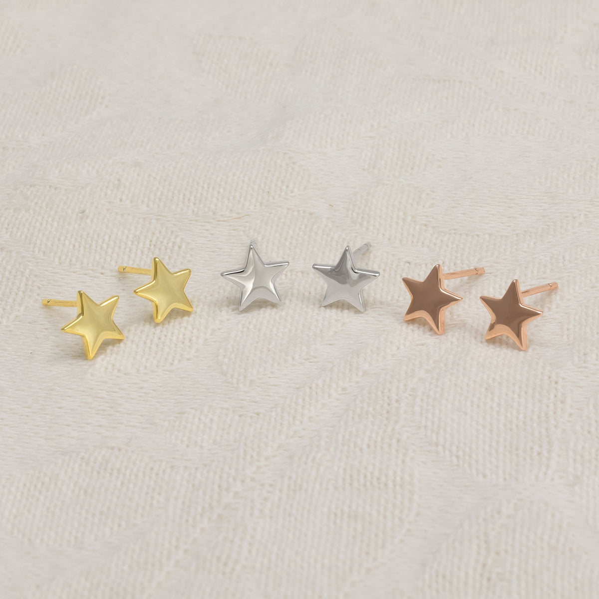 Little Star Stud Earrings - Yellow Gold Vermeil