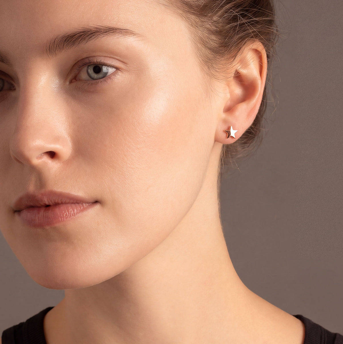 Little Star Stud Earrings - Rose Gold Vermeil