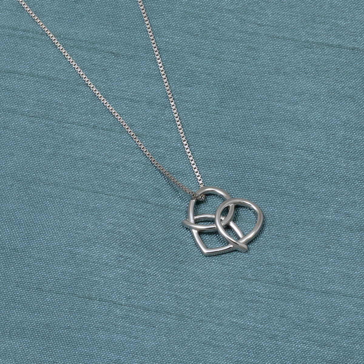 Silver Celtic Trinity Heart Pendant