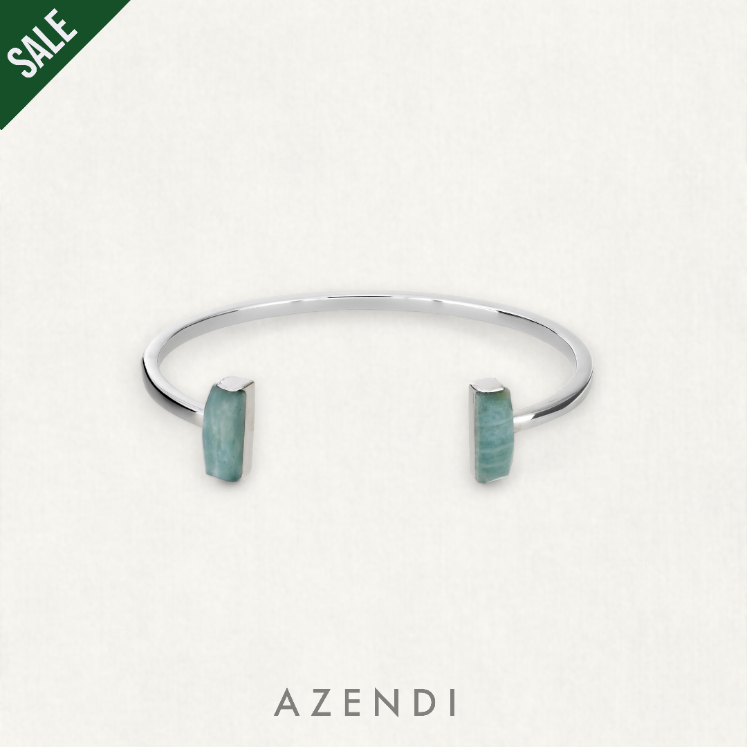 Silver Amazonite Cuff