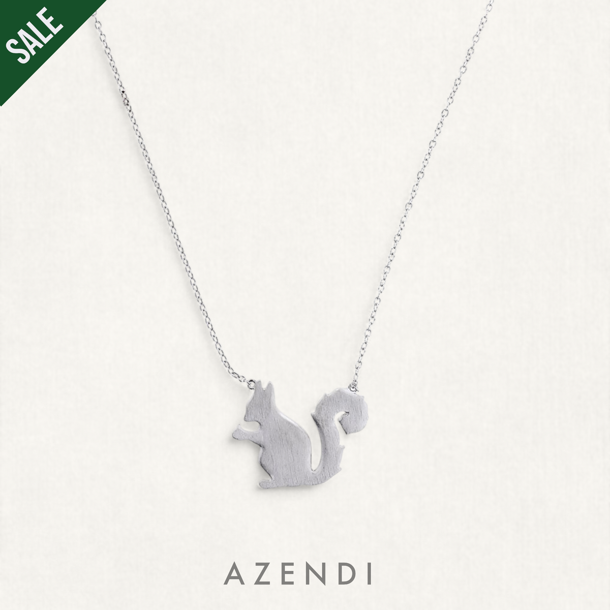 Silver Squirrel Necklace