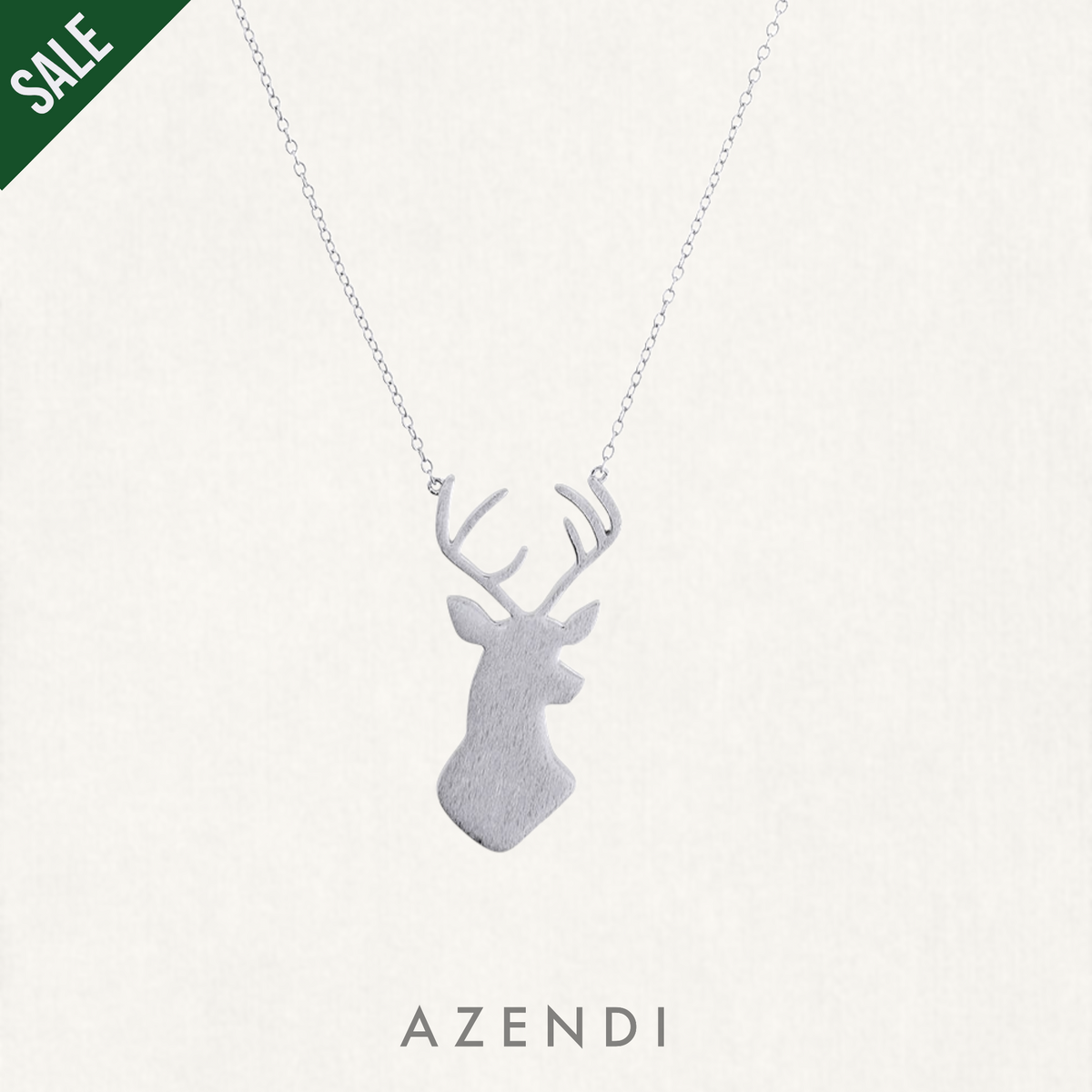 Silver Stag Necklace