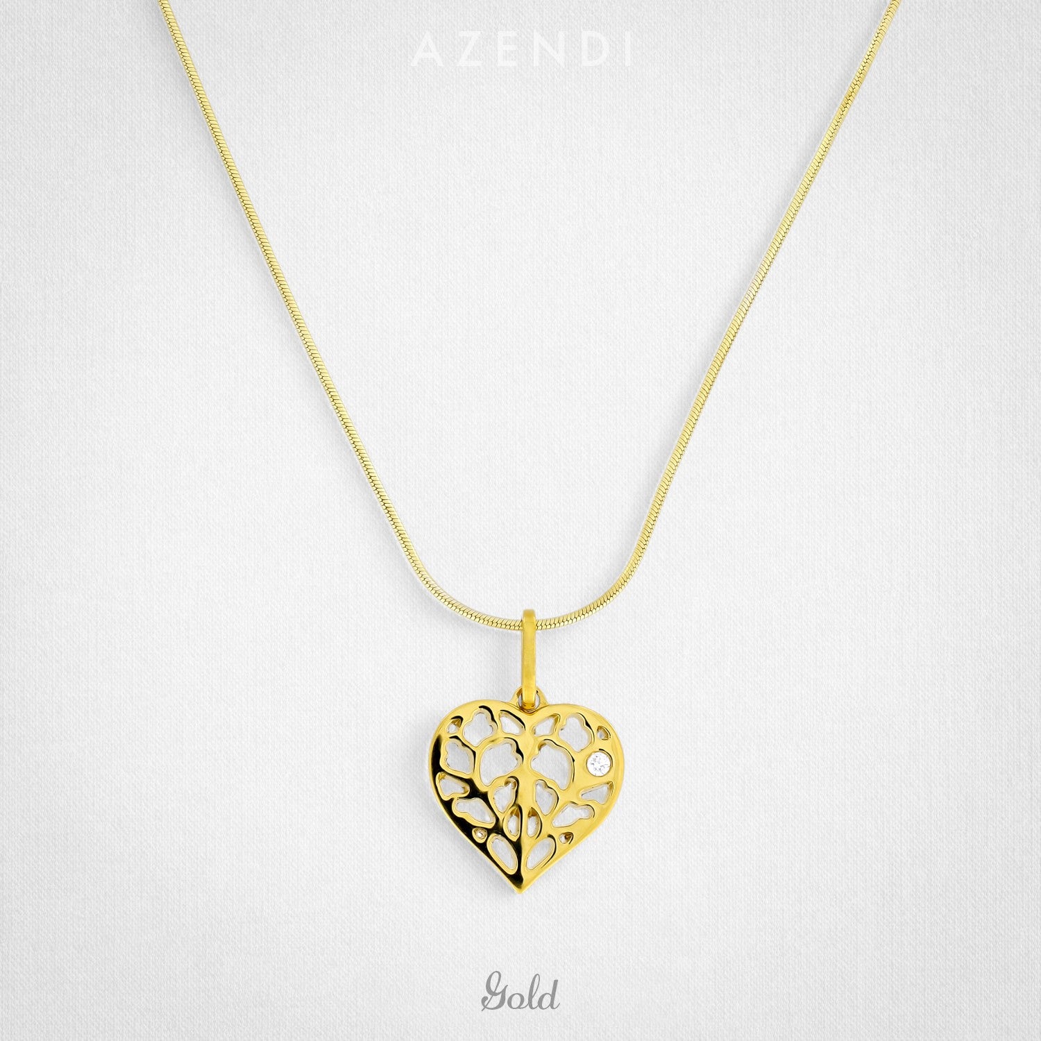 Carat Yellow Gold Diamond Heart of Yorkshire Pendant Azendi