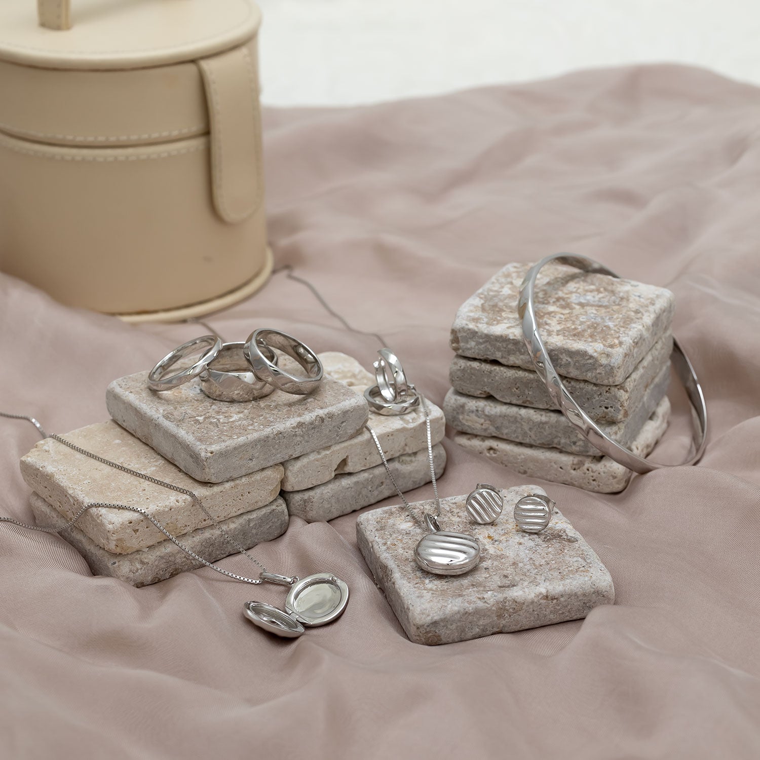 Sterling Silver Polished Twist Elements Bangle