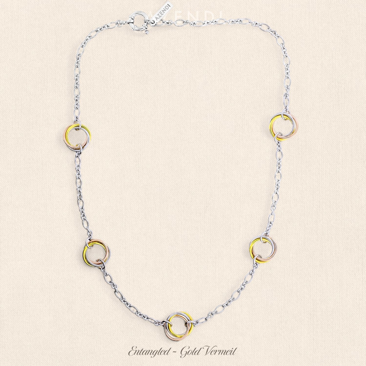 Entangled Multiple Love Knot Necklace