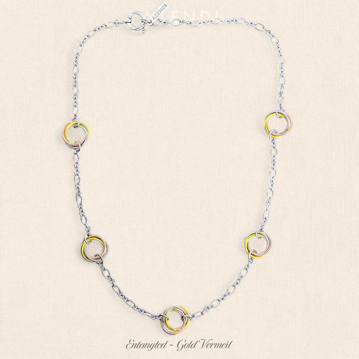 Entangled Multiple Love Knot Necklace