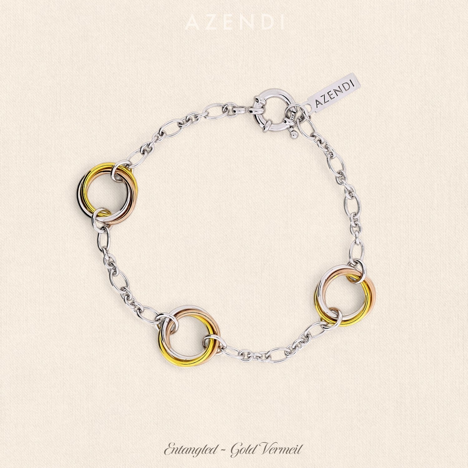 Entangled Multiple Love Knot Bracelet