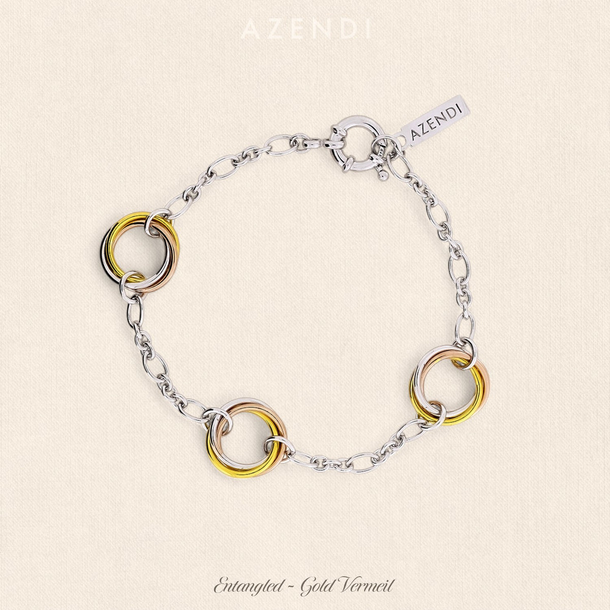 Entangled Multiple Love Knot Bracelet