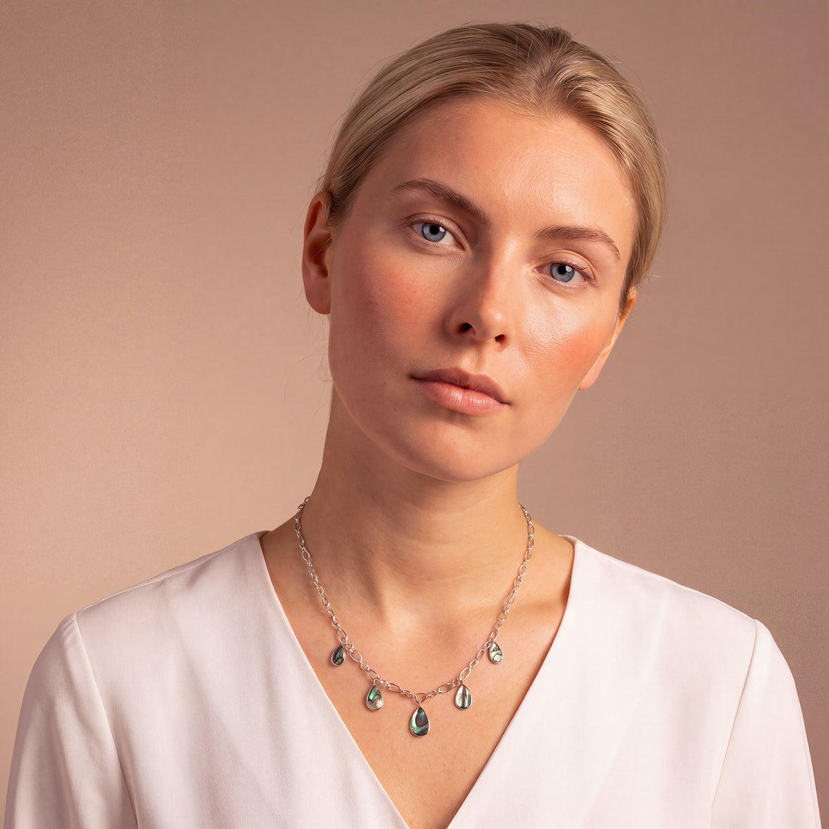 Abalone Teardrops Necklace