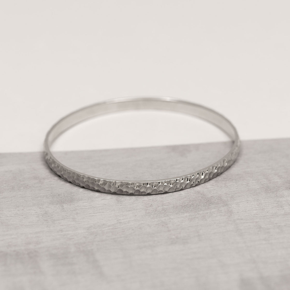 Sterling Silver Honeycomb Elements Bangle