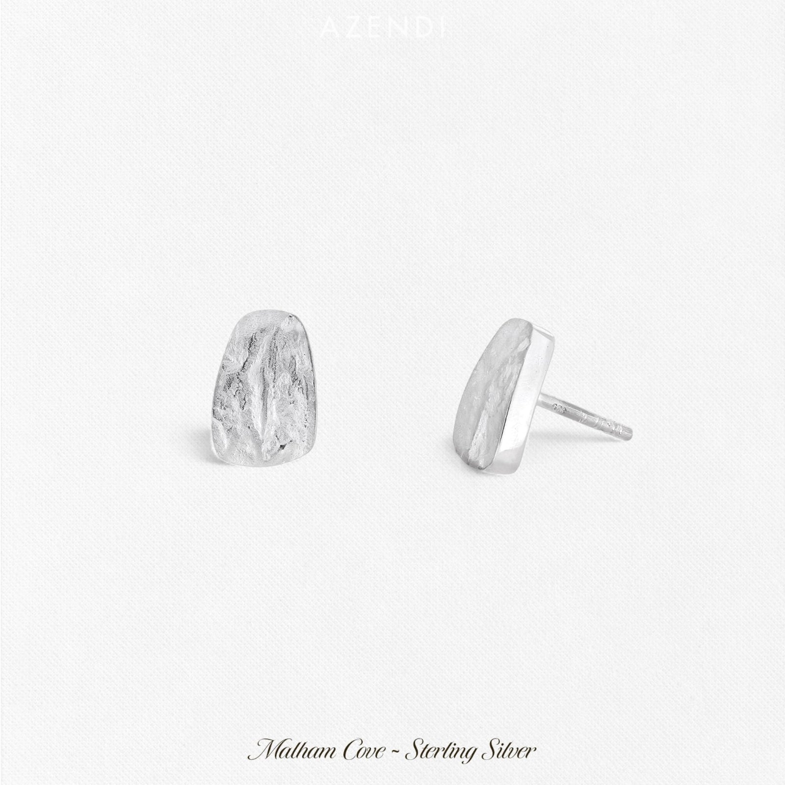 Malham Cove Pebble Stud Earrings
