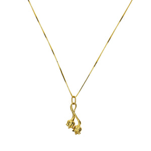 May - 9 Carat Gold Lily of the Valley Pendant