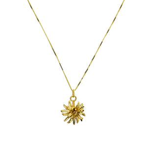November - 9 Carat Gold Chrysanthemum Pendant