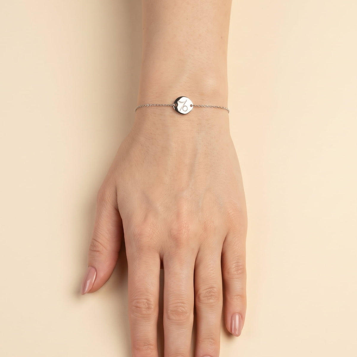 Silver Capricorn Zodiac Adjustable Bracelet