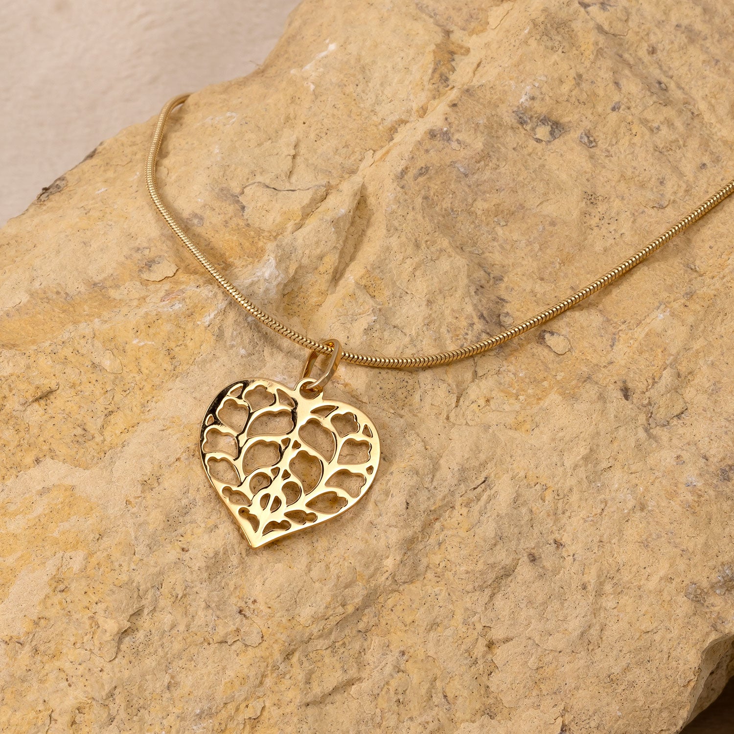 チ*)様 Crockery Pendant_L Limited Edition 18ct Yellow Gold Heart of Yorkshire 3cm Pendant
