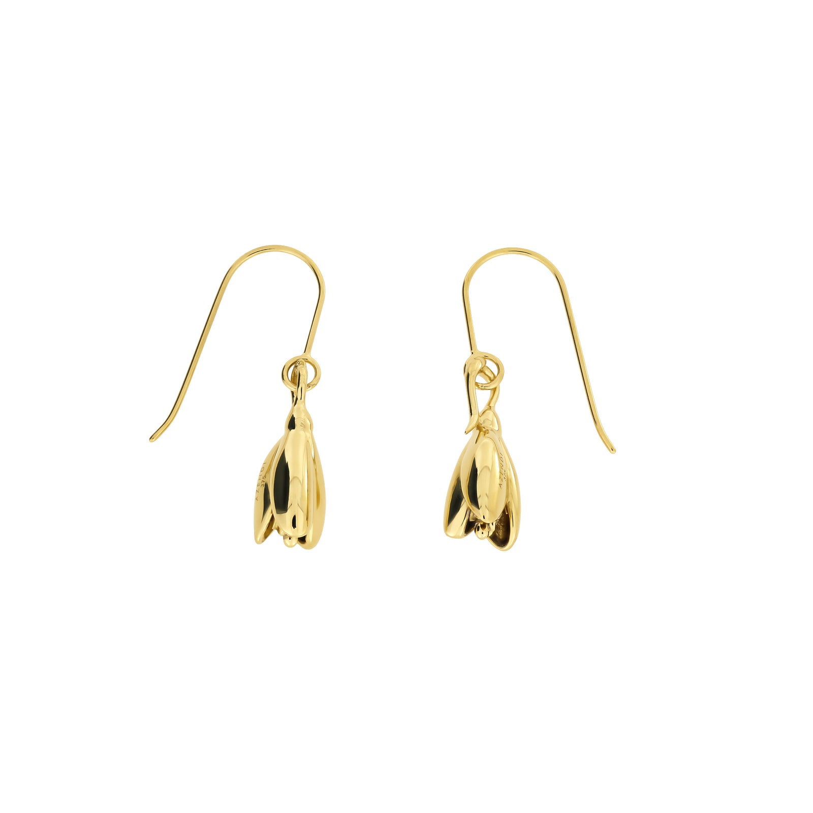 January - 9 Carat Gold Snowdrop Earrings