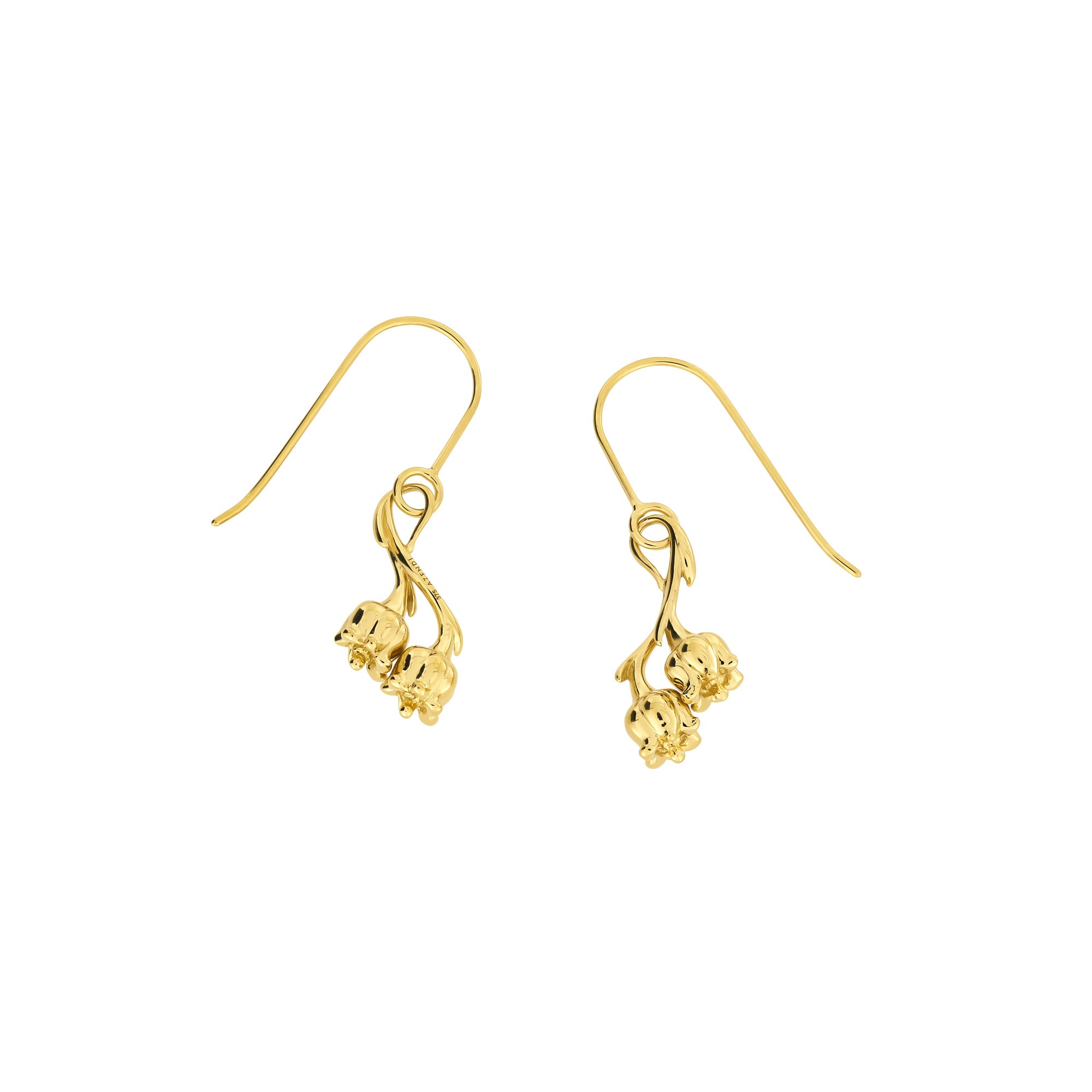 May - 9 Carat Gold Lily of the Valley Earrings