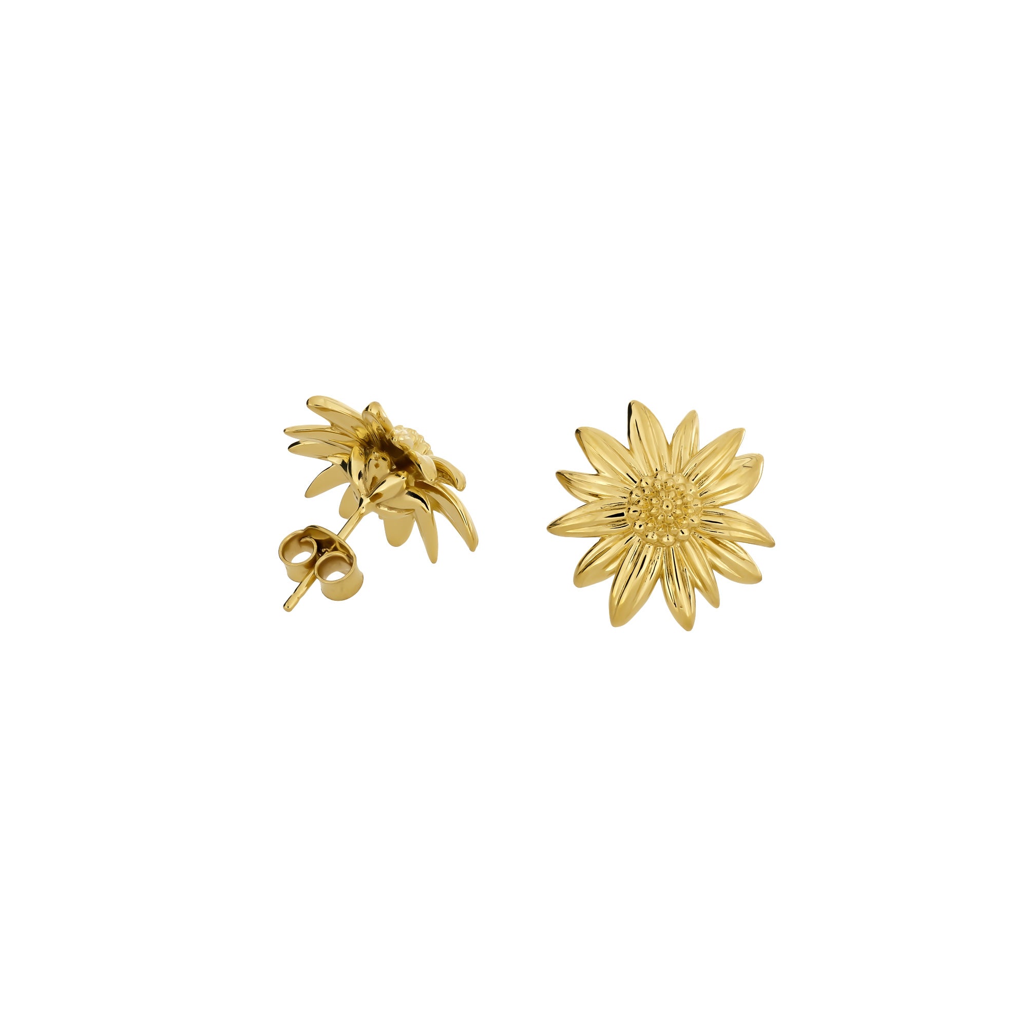 October - 9 Carat Gold Marigold Earrings