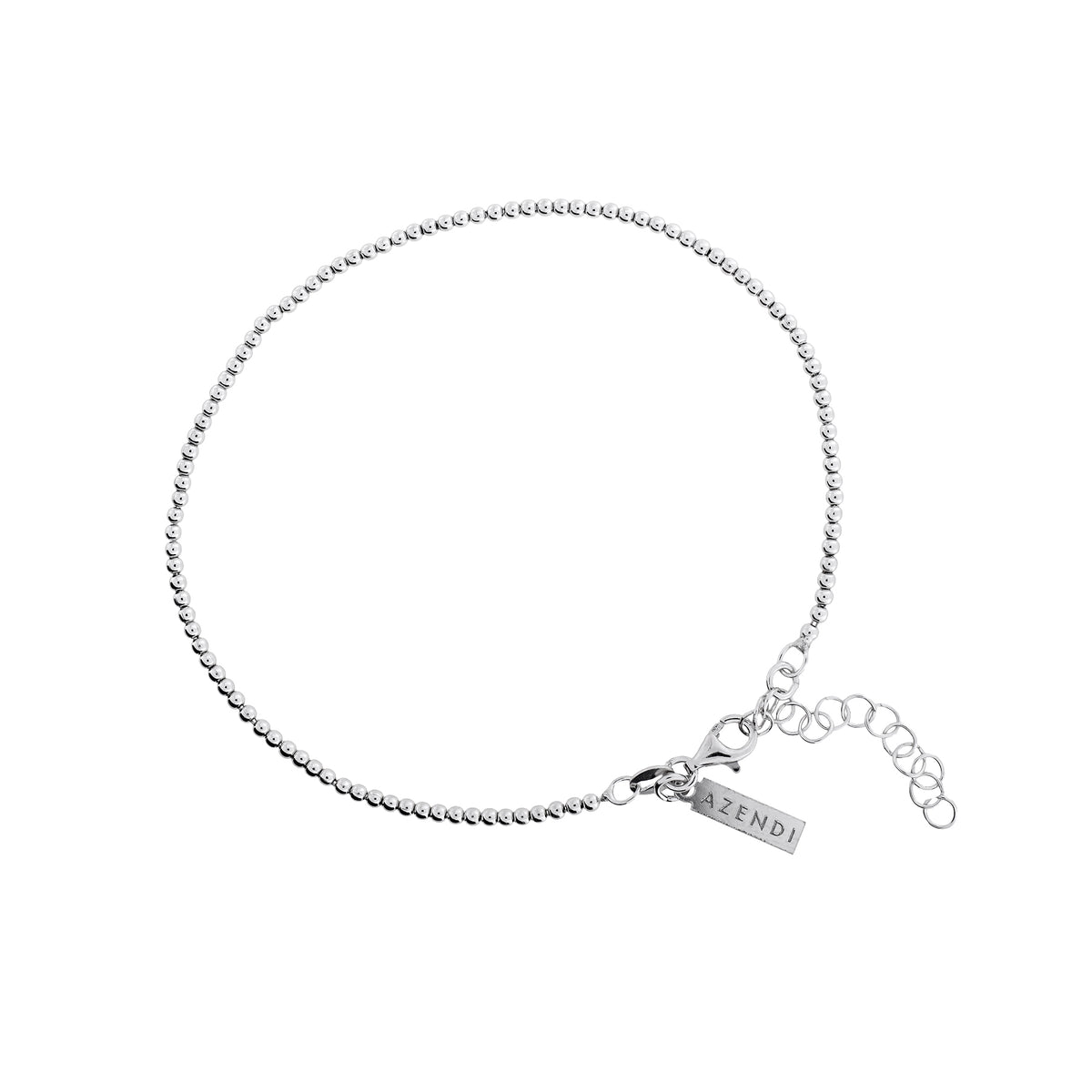 Silver Beads Anklet