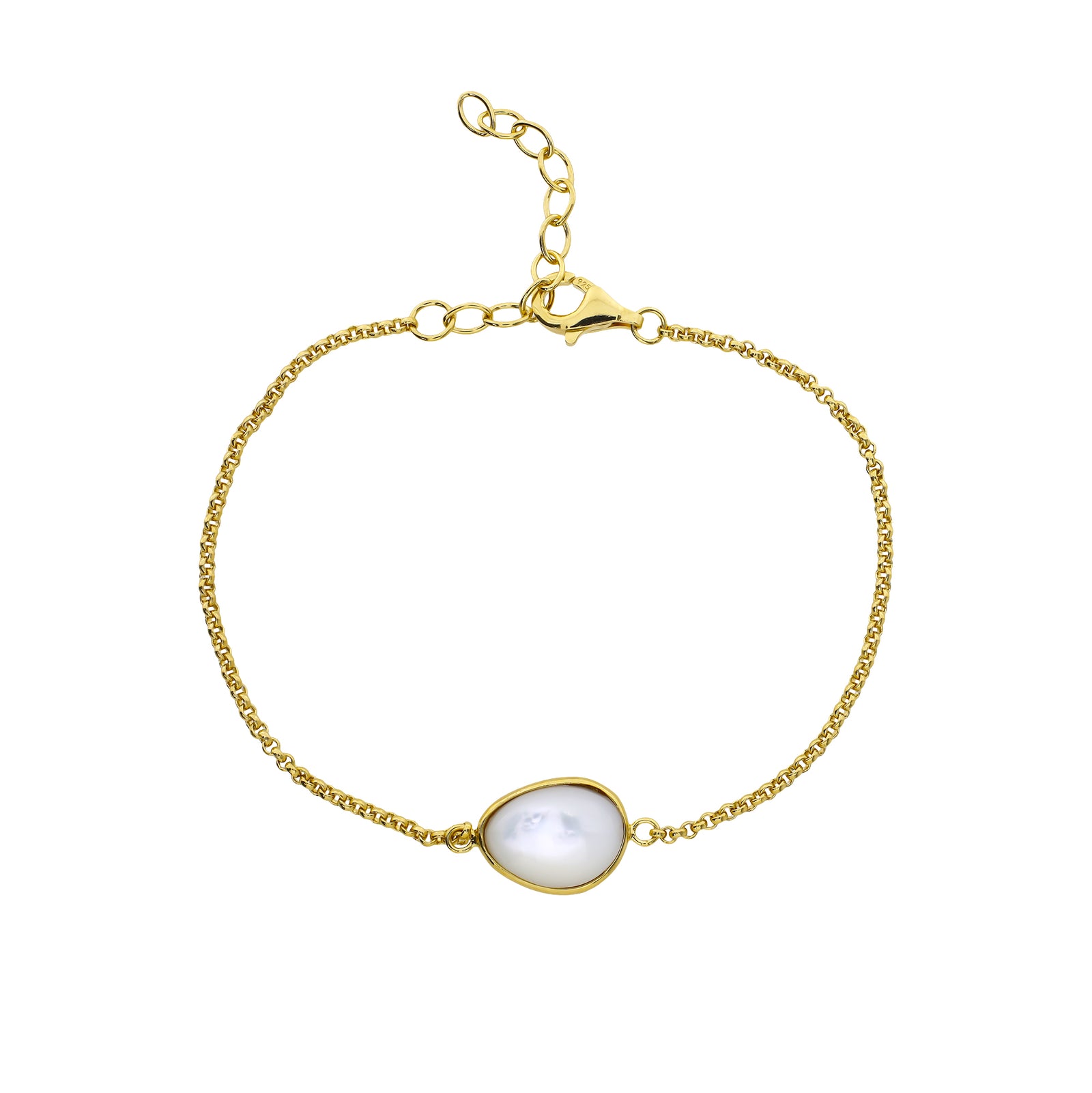 Gold Vermeil & Mother of Pearl Bracelet