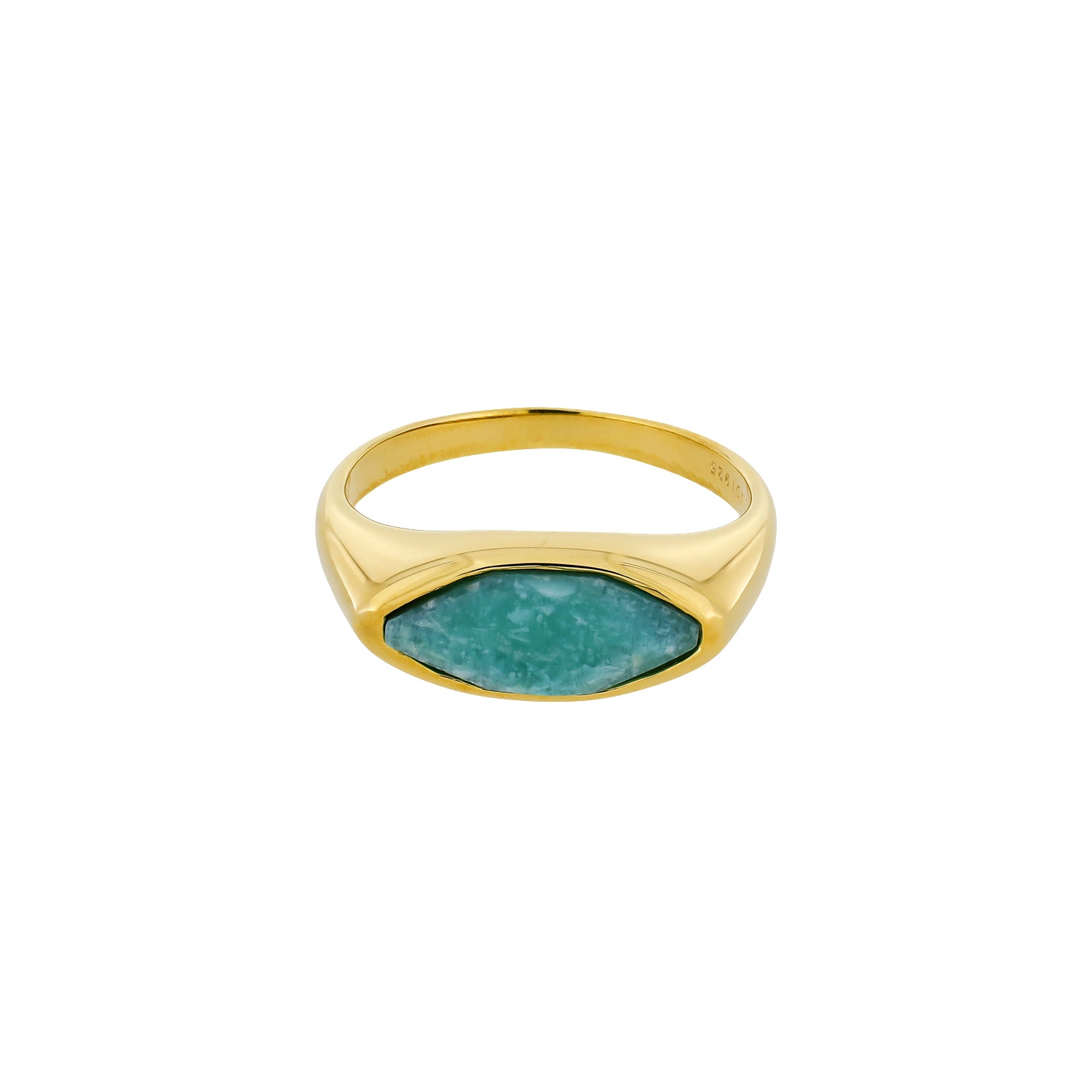 Gold Vermeil Amazonite Marquise Ring