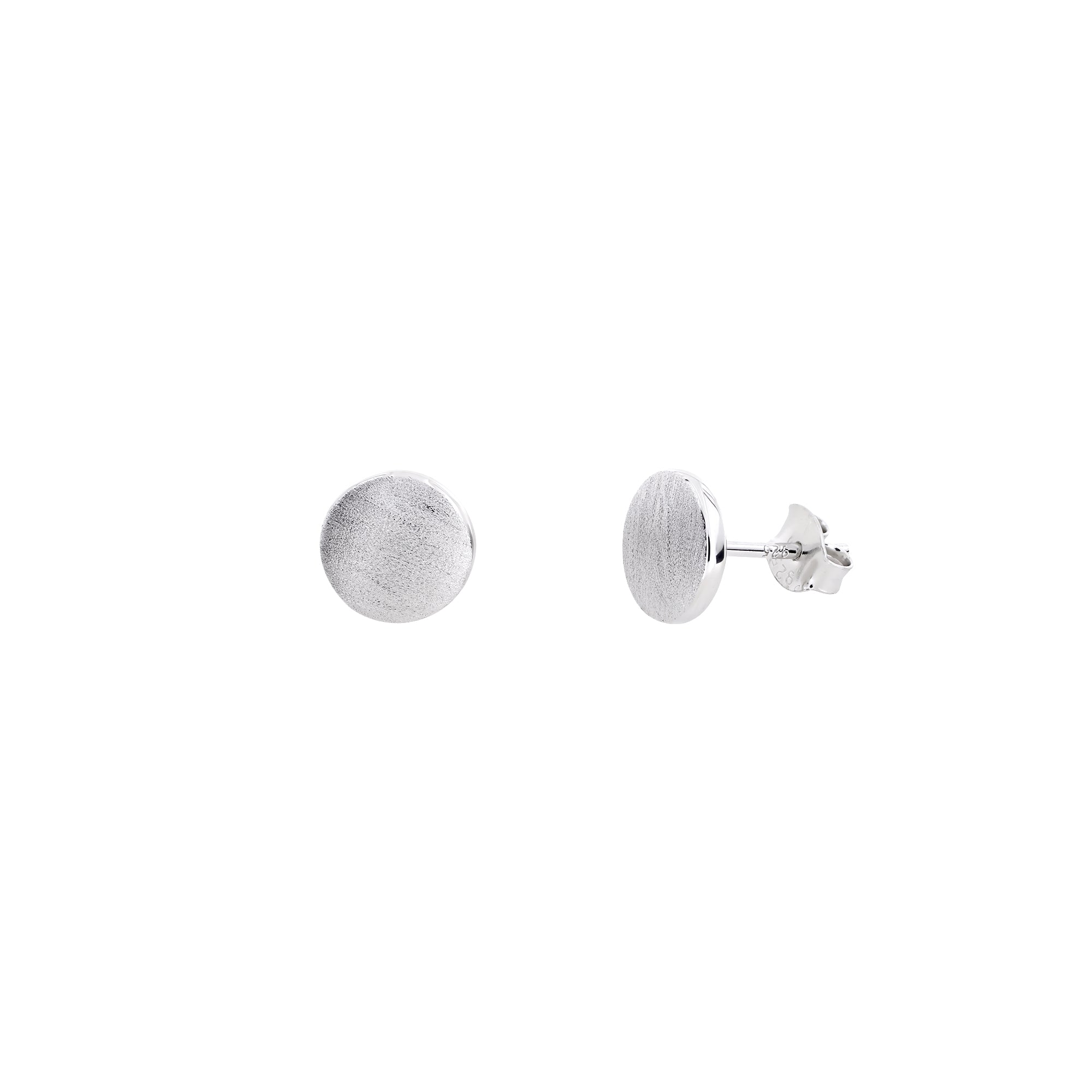 Sterling Silver Satin Elements Stud Earrings