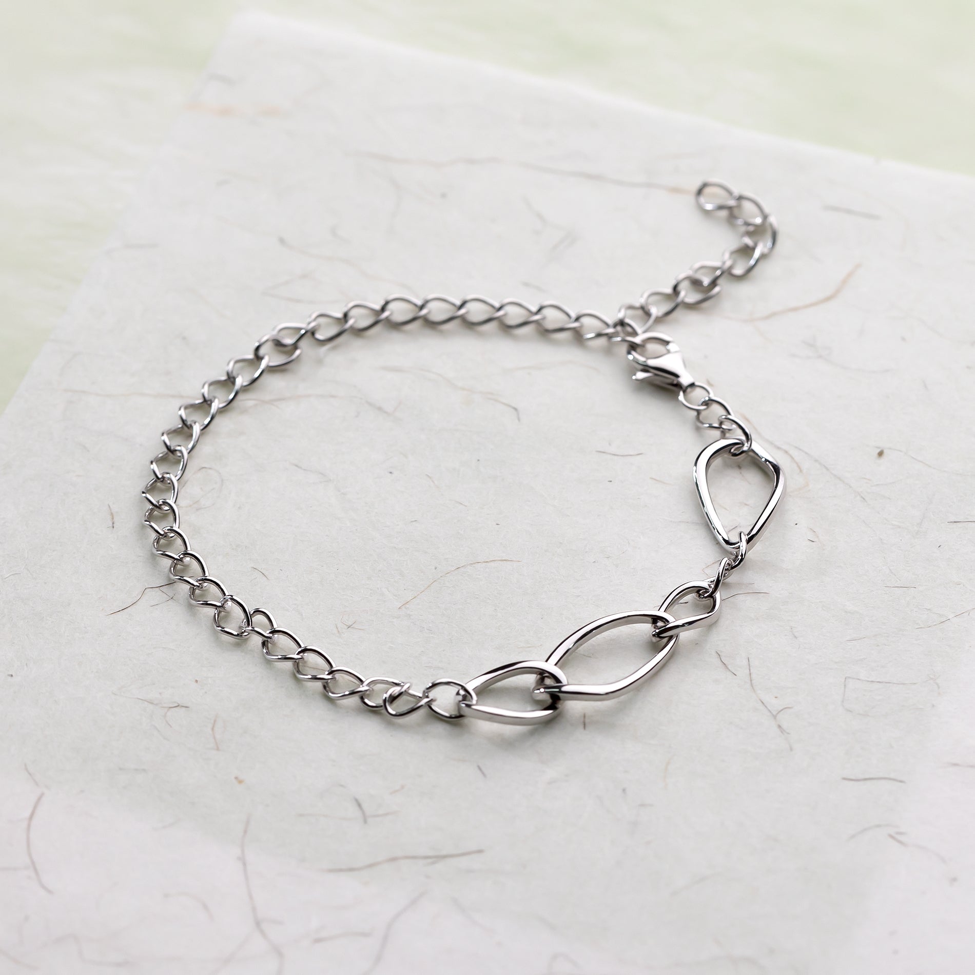 Sterling Silver Contemporary Curb Chain Bracelet