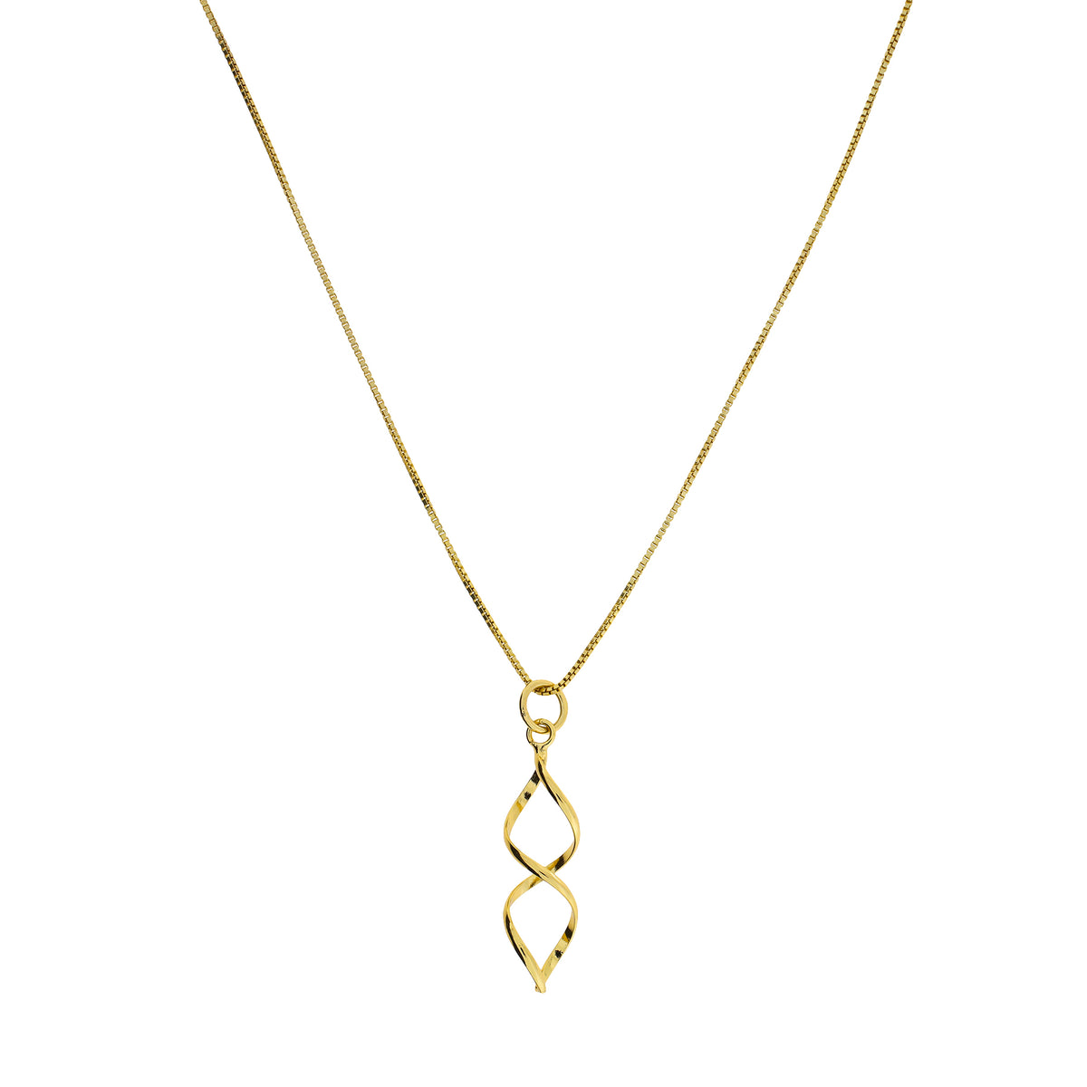 Longer Open Twist Pendant