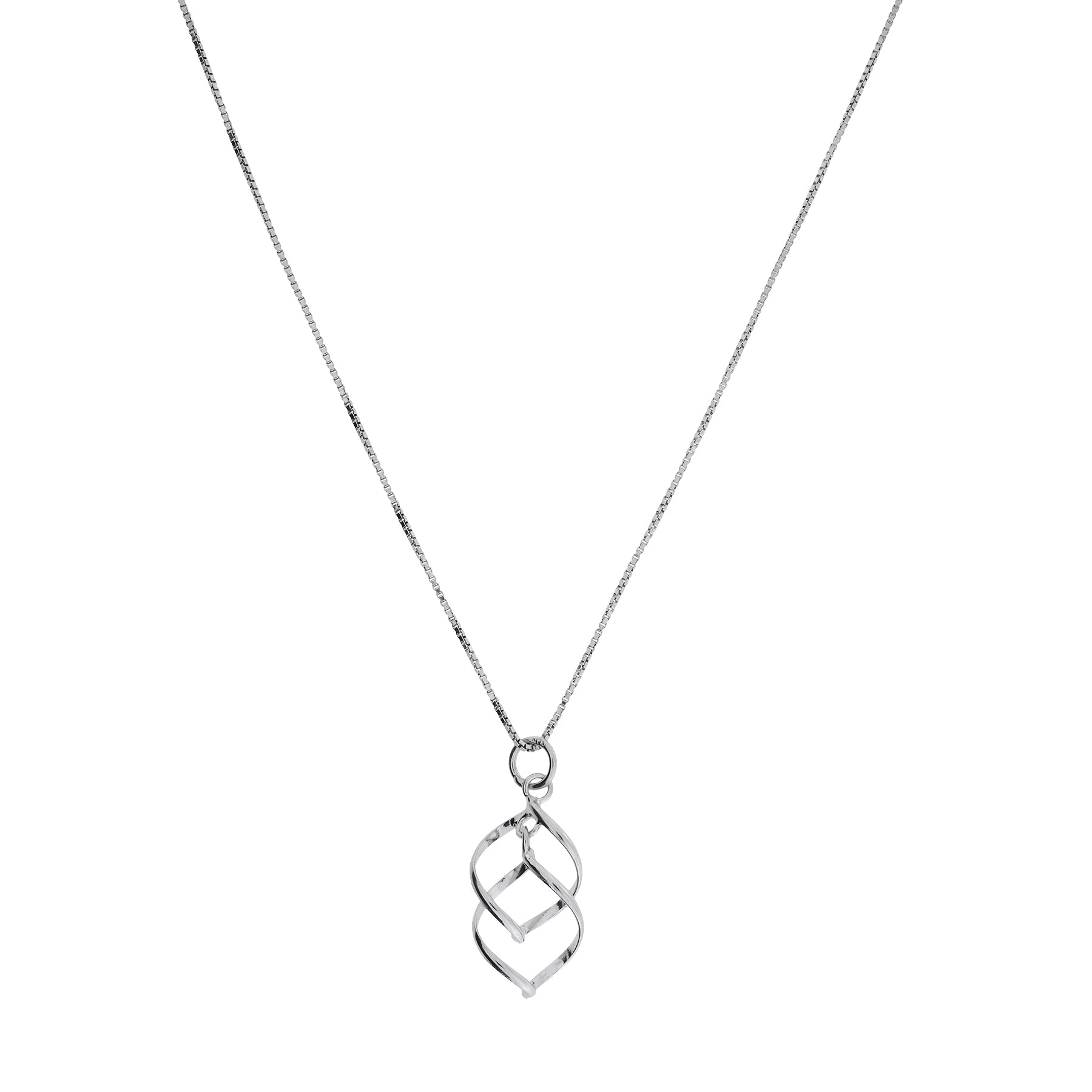 Spiral Waves Pendant - Silver