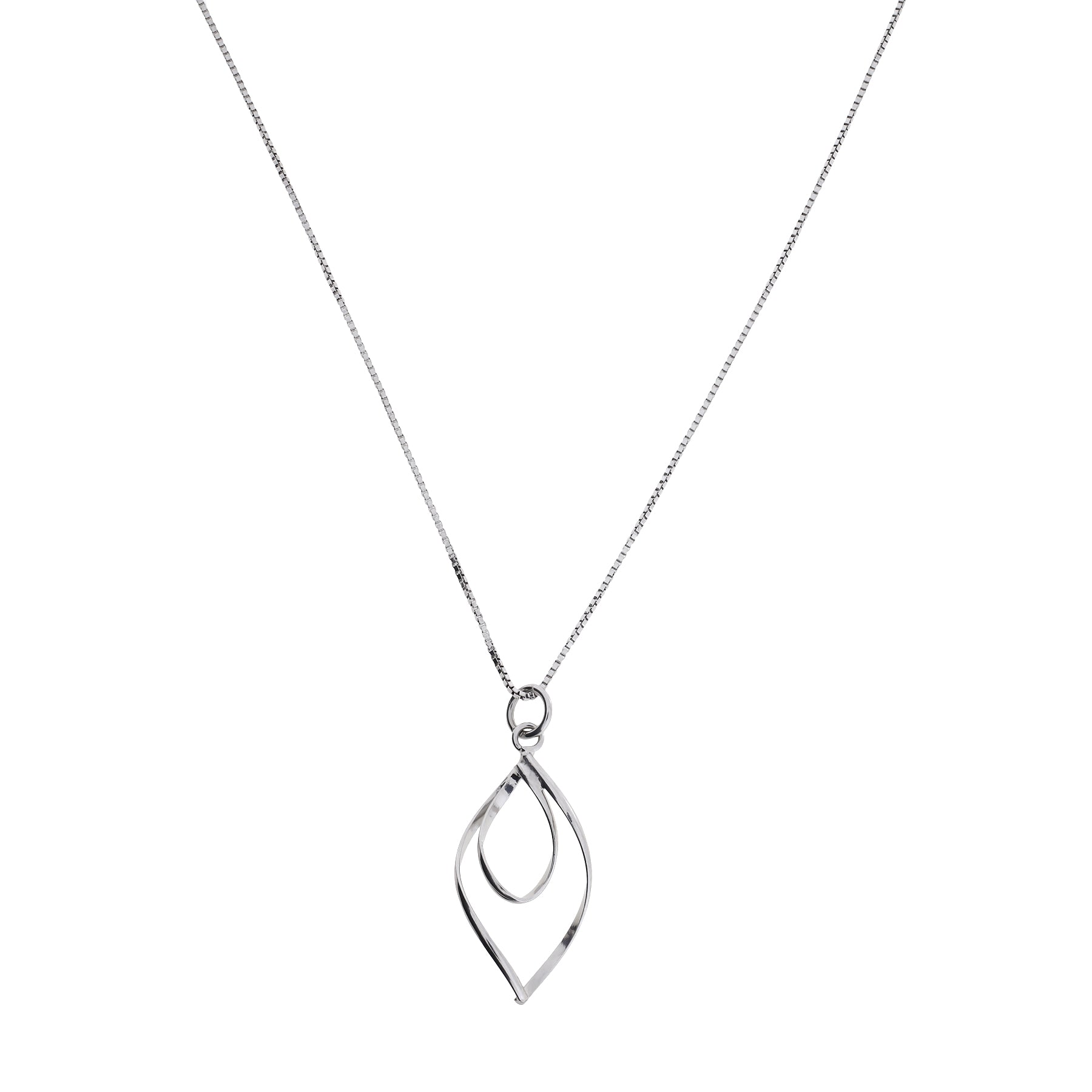 Spiral Loop Pendant - Silver