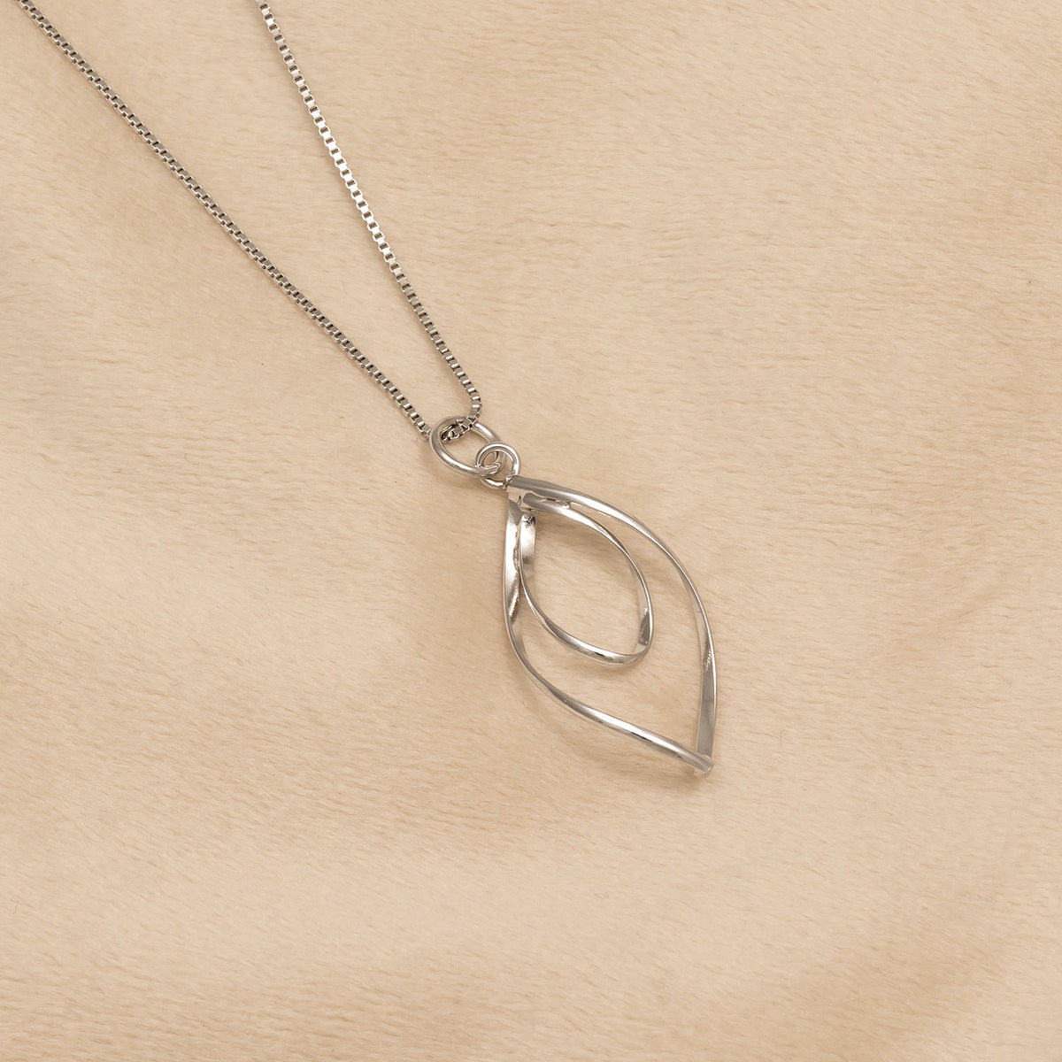 Spiral Loop Pendant - Silver