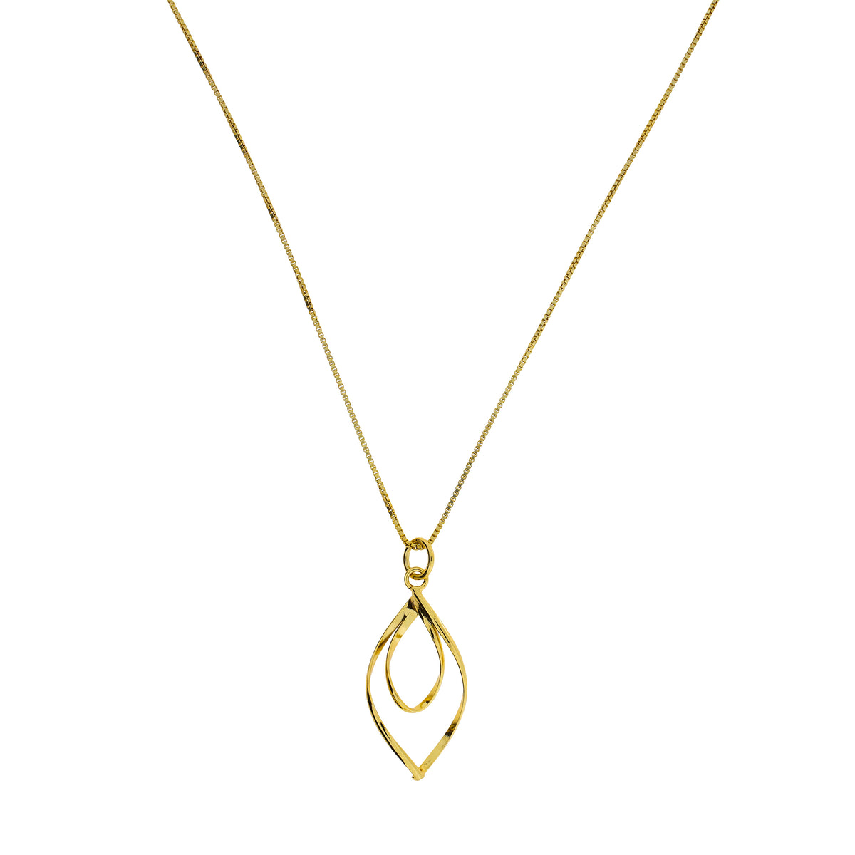 Spiral Loop Pendant - Yellow Gold Vermeil